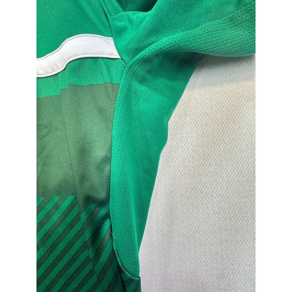 Puma Mens DryCell Soccer T-Shirt Size XL Green Striped Sportswear Short Sleeve - Picture 8 of 12